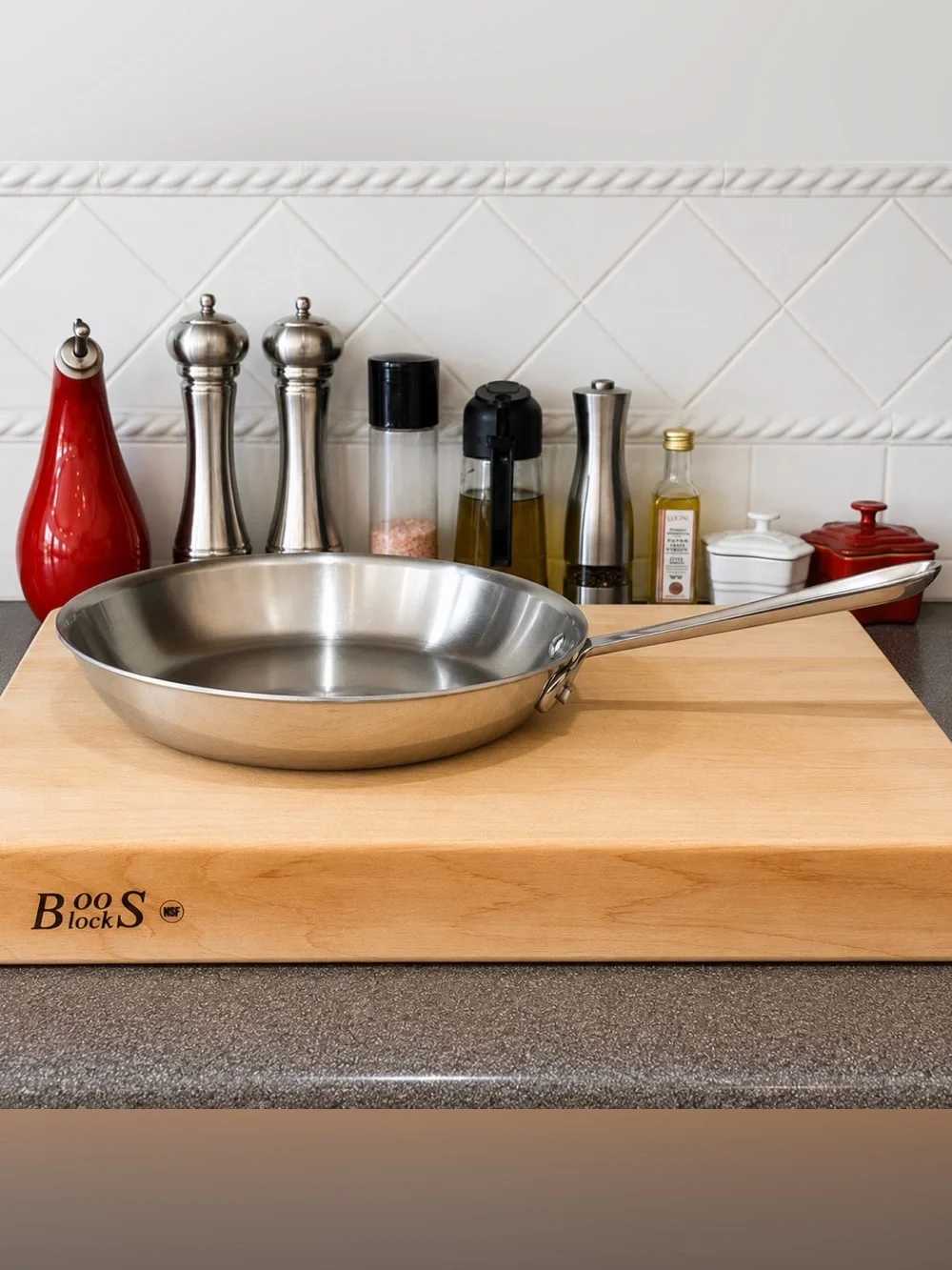 All-Clad 11” Stainless Steel Fry Pan Skillet Made USA Tri-Ply No Lid Induction